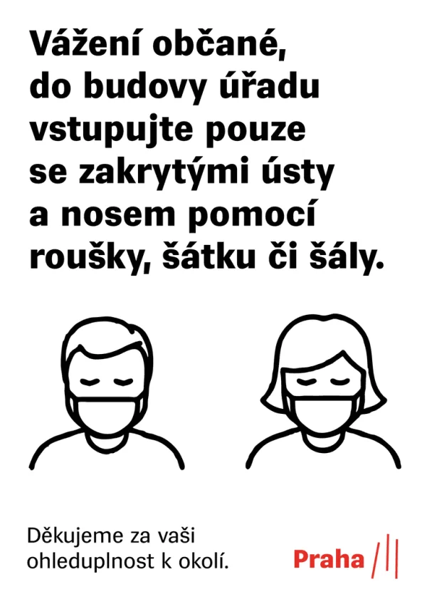 vstup pouze s rouškou
